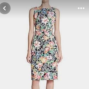 Used New York and Company Strech sleeveless Floral Dress size M.